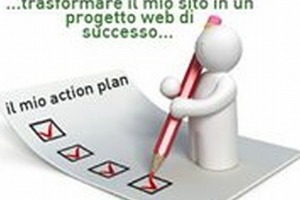 Illustrazione 3D di un personaggio che compila una checklist per pianificare un progetto web di successo con un action plan