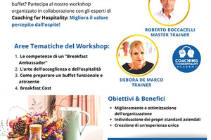 Locandina corso Breakfast Ambassador FAS Italia su colazione e ospitalità in Hotel