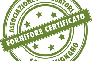 Bollino fornitore certificato di FAS Italia per l’Associazione Albergatori San Gimignano