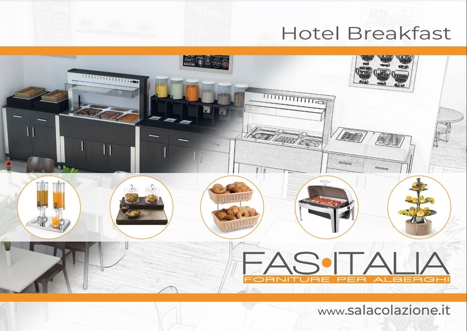Il catalogo Fas Italia per la sala buffet Il catalogo di Fas Italia dedicato alla sala colazione